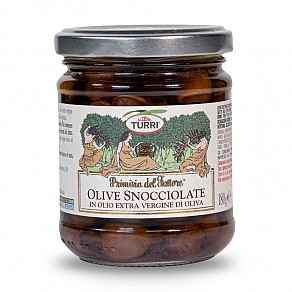 Vypeckované olivy v olivovém oleji