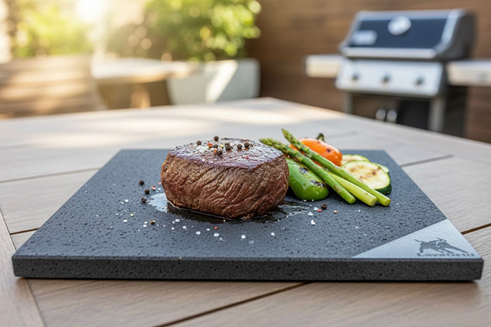 Grilovací deska z lávového kamene